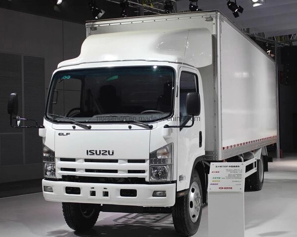 Isuzu 700p 4X2 Single Double Row Cabin Medium Duty Cargo Van Truck with 4HK Engine