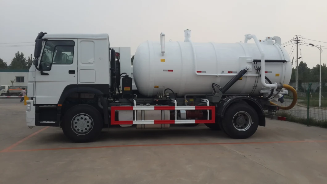 10 Cubic Meter Vacuum Tanker Sinotruk HOWO 12, 000 Liters Sludge Sewer Suction Vacuum Tanker Sewage Trucks Rhd