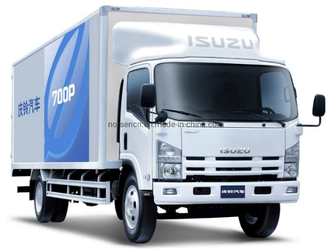 Isuzu 700p 4X2 Single Double Row Cabin Medium Duty Cargo Van Truck with 4HK Engine