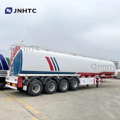 중국 Jnhtc 3-4 차축 알루미늄 강철 연료 탱크 트레일러 28000- 70000 리터 액체 신규 또는 판매용 연료유 유조선 세미 트레일러